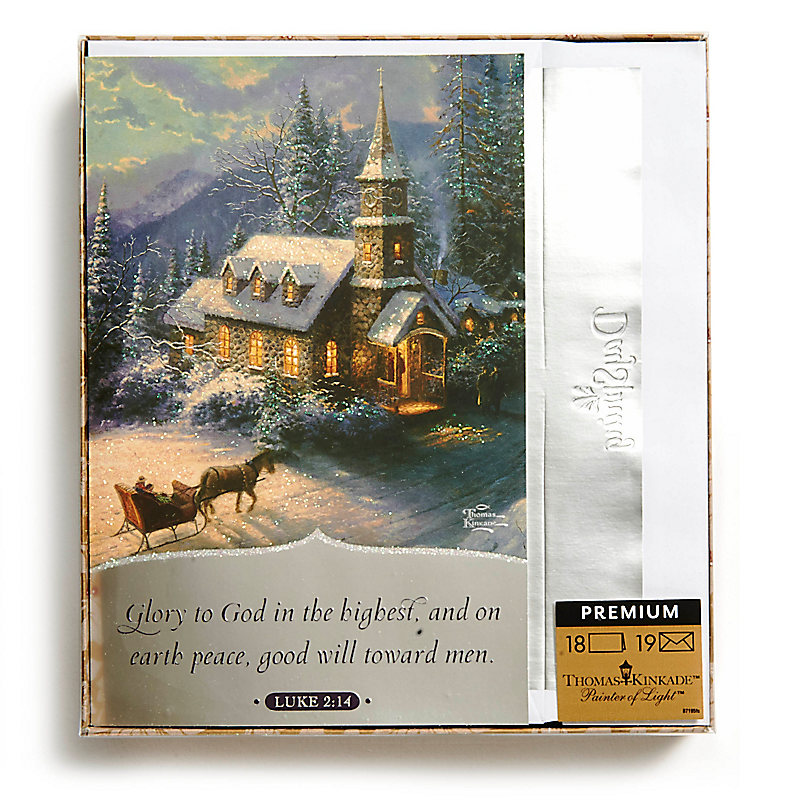 Christmas Boxed Cards - Thomas Kinkade Glory to God