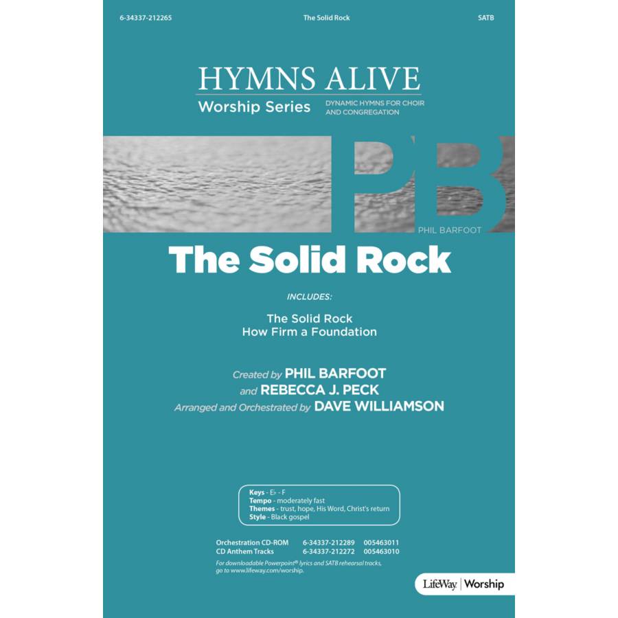 The Solid Rock  Gospel song lyrics, Christian song lyrics, Hymns