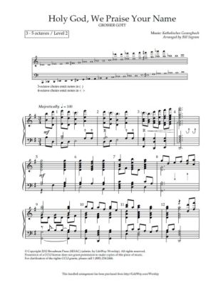 Holy God, We Praise Thy Name - Downloadable Handbell Arrangement - Lifeway