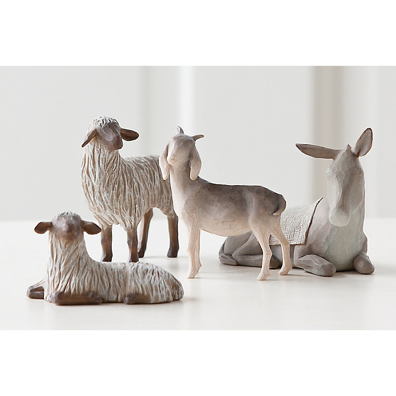 Willow Tree Nativity Set: Sheltering Animals for the Holy Family - Lifeway