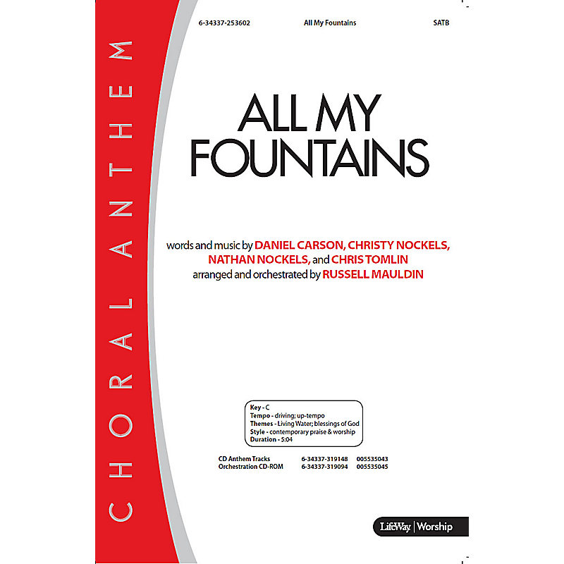 All My Fountains - Orchestration CD-ROM