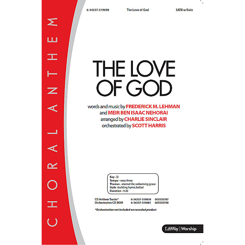The Love of God - Downloadable Orchestration