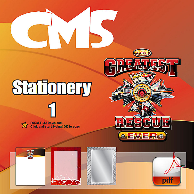 CMS The Greatest Rescue Ever - Downloadable Stationery #1