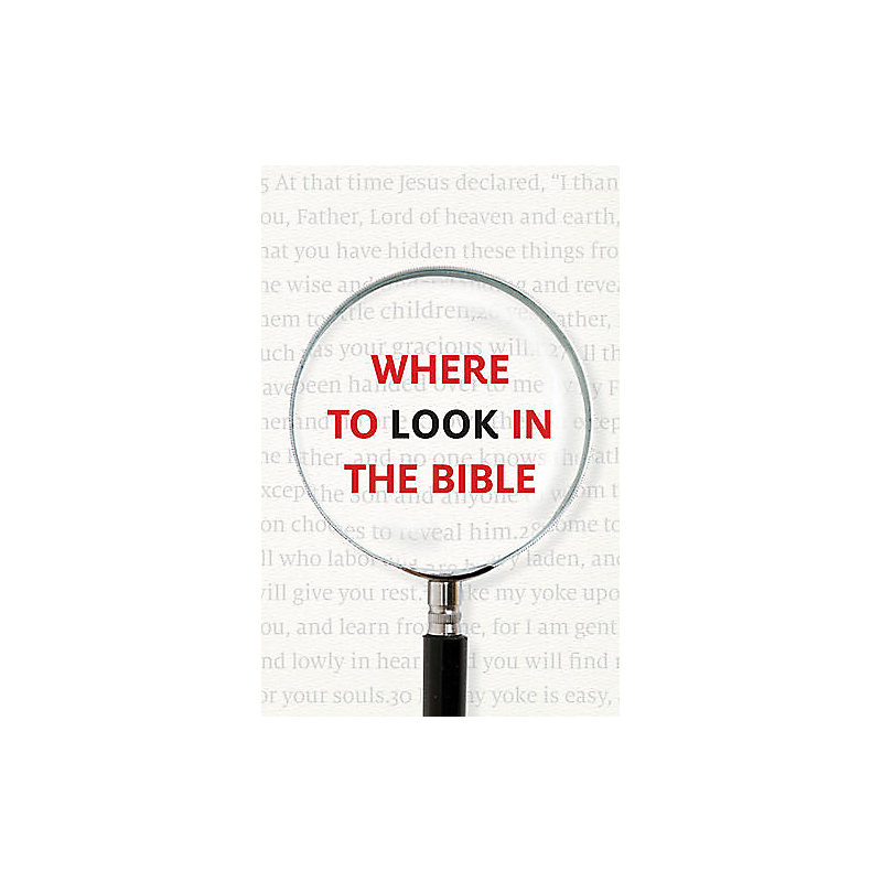 Where to Look in the Bible Tract (Pack of 25)