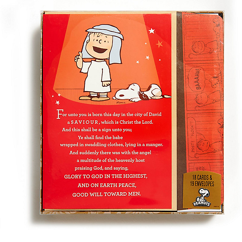 Christmas Boxed Cards: Peanuts Christmas, Saviour, Christ the Lord