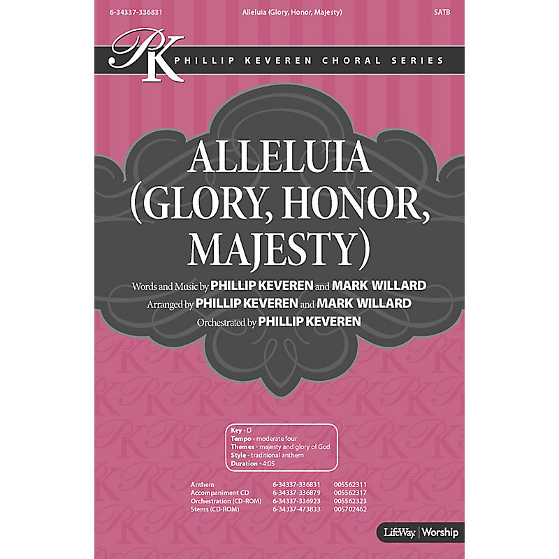 Alleluia (Glory, Honor, Majesty) - Anthem Accompaniment CD