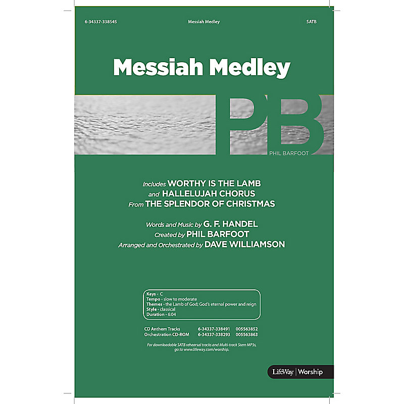 Messiah Medley - Anthem Accompaniment CD