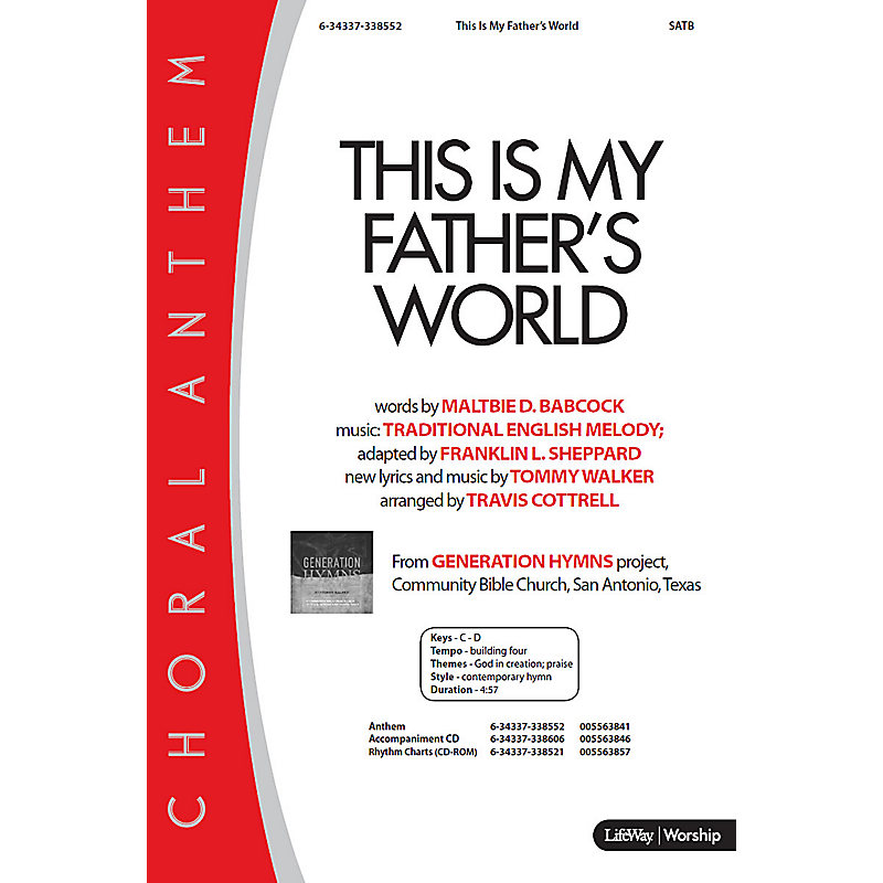 This Is My Father's World - Rhythm Charts CD-ROM