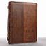 Proverbs 3:5 Trust LuxLeather Bible Cover, Brown, Large