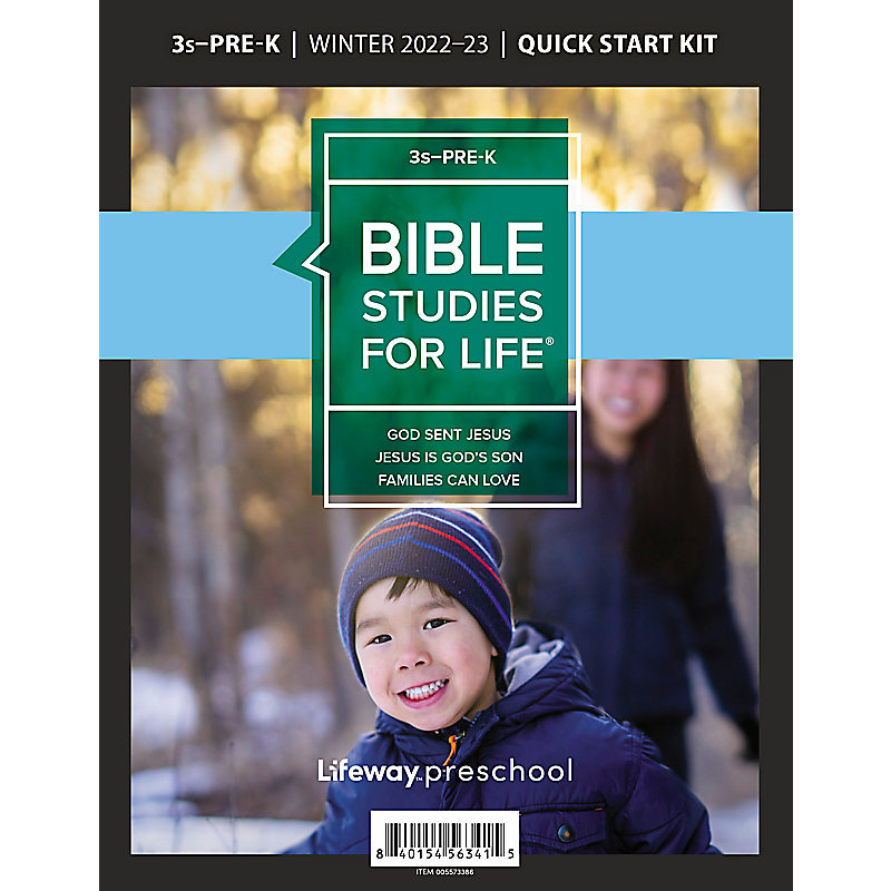 Bible Studies For Life: 3s–Pre-K Quick Start Kit Winter 2023