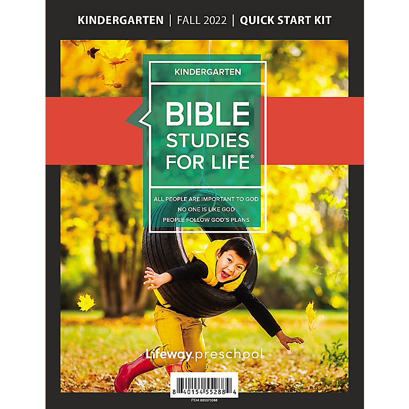 Bible Studies For Life: Kindergarten Quick Start Kit Fall 2022