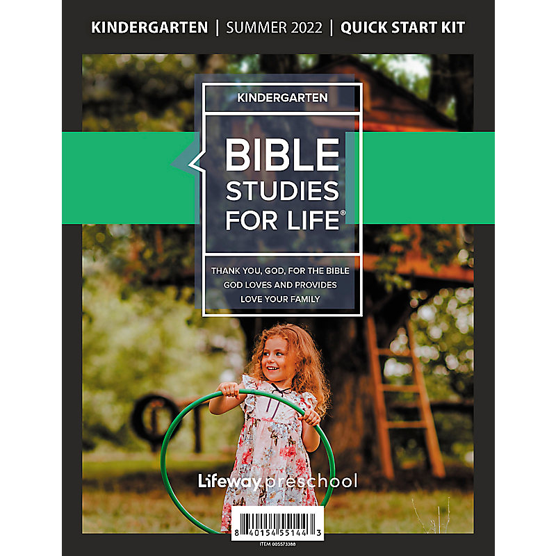 Bible Studies For Life: Kindergarten Quick Start Kit Summer 2022
