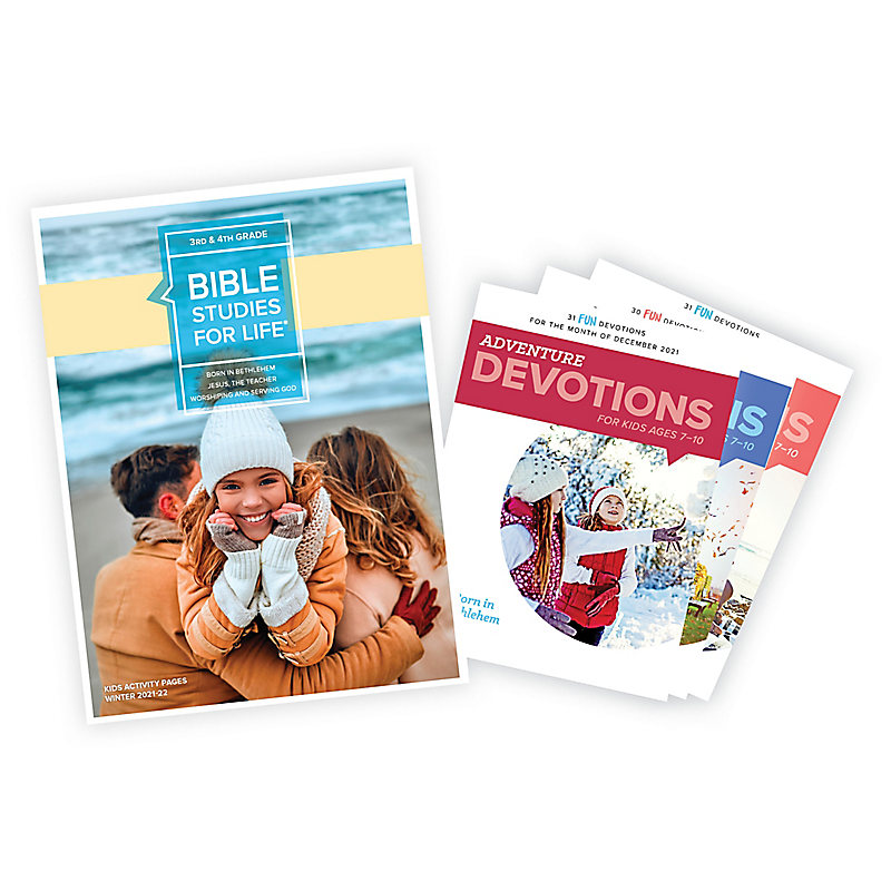 Bible Studies for Life: Grades 3-4 Activity Pages/Adventure Bundle Winter 2022