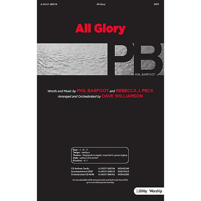 All Glory - Anthem Accompaniment CD