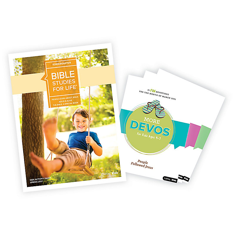 Bible Studies for Life: Kindergarten Activity Pages/More Bundle  Spring 2021