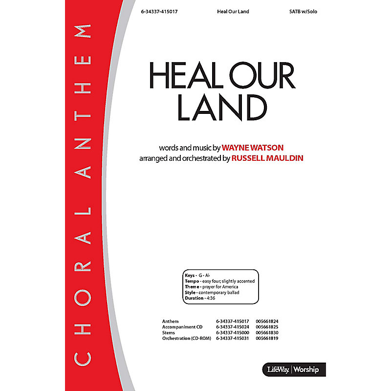 Heal Our Land - Orchestration CD-ROM