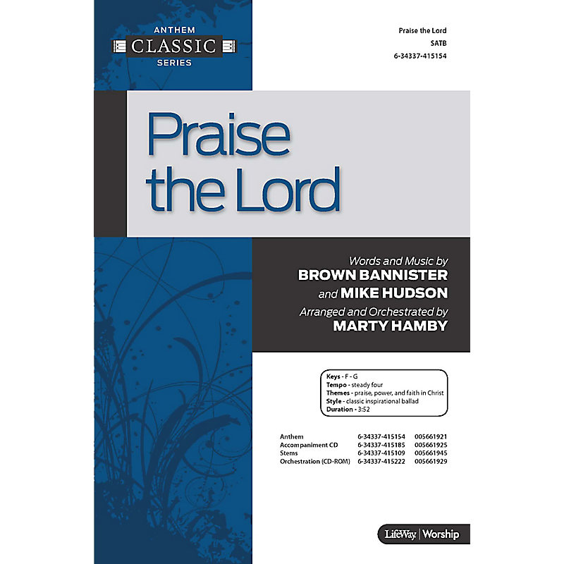 Praise the Lord - Anthem Accompaniment CD