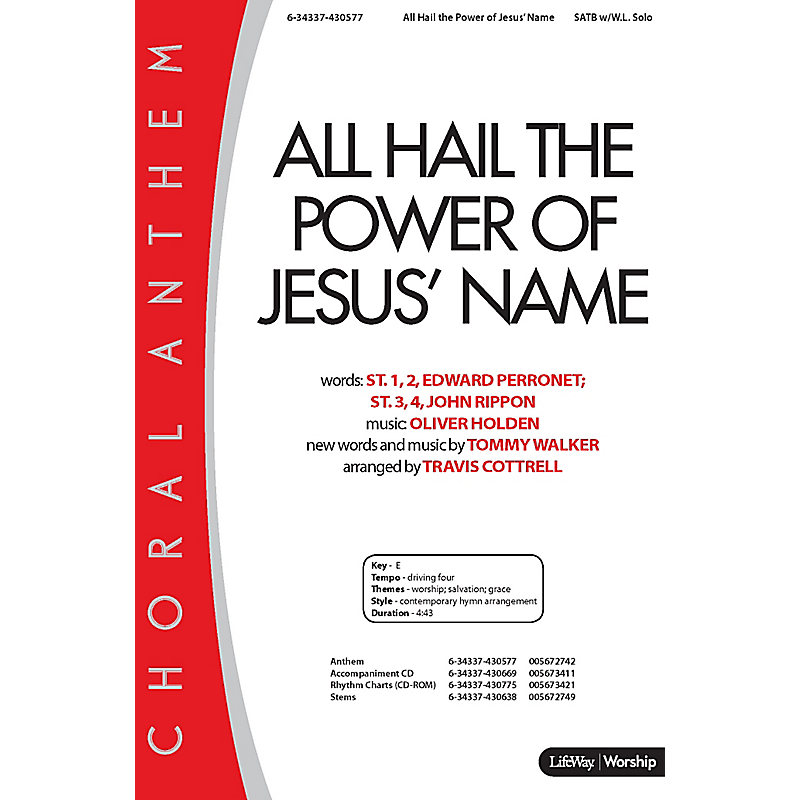 All Hail the Power of Jesus' Name - Downloadable Rhythm Charts