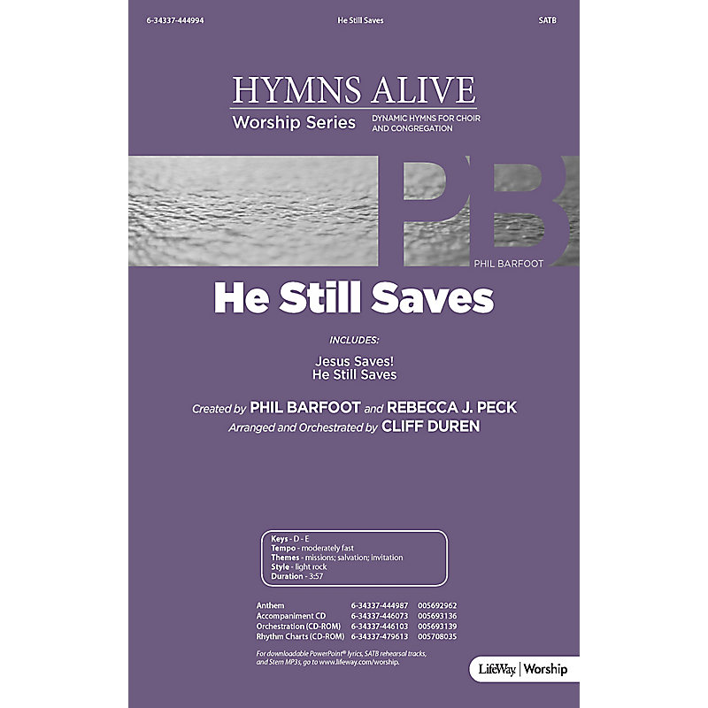 He Still Saves with Jesus Saves - Downloadable Rhythm Charts