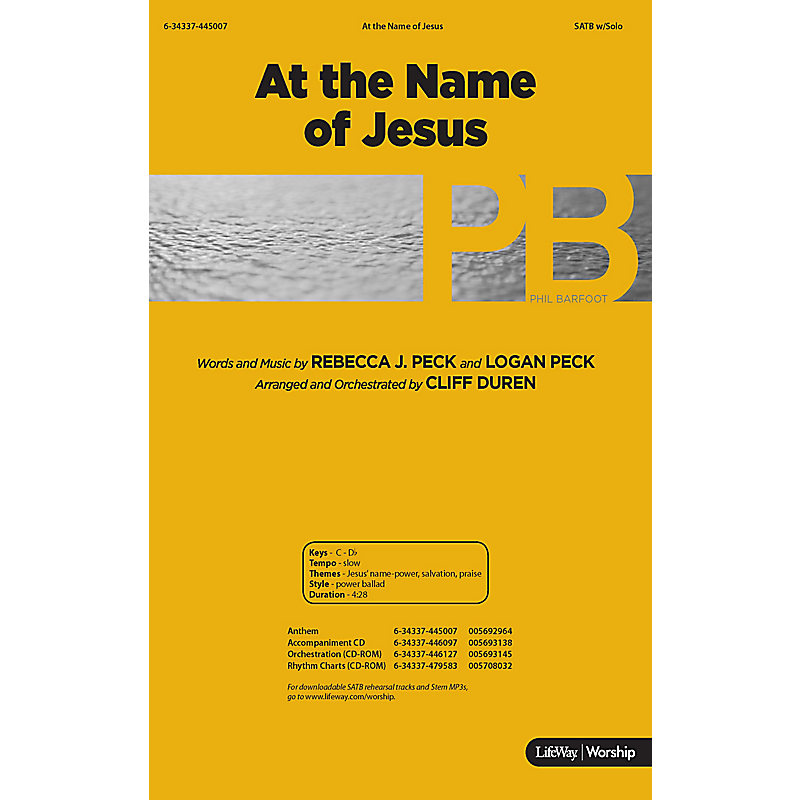 At the Name of Jesus - Rhythm Charts CD-ROM
