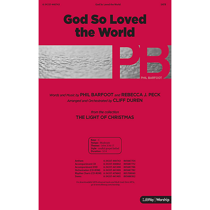 God So Loved the World - Rhythm Charts CD-ROM