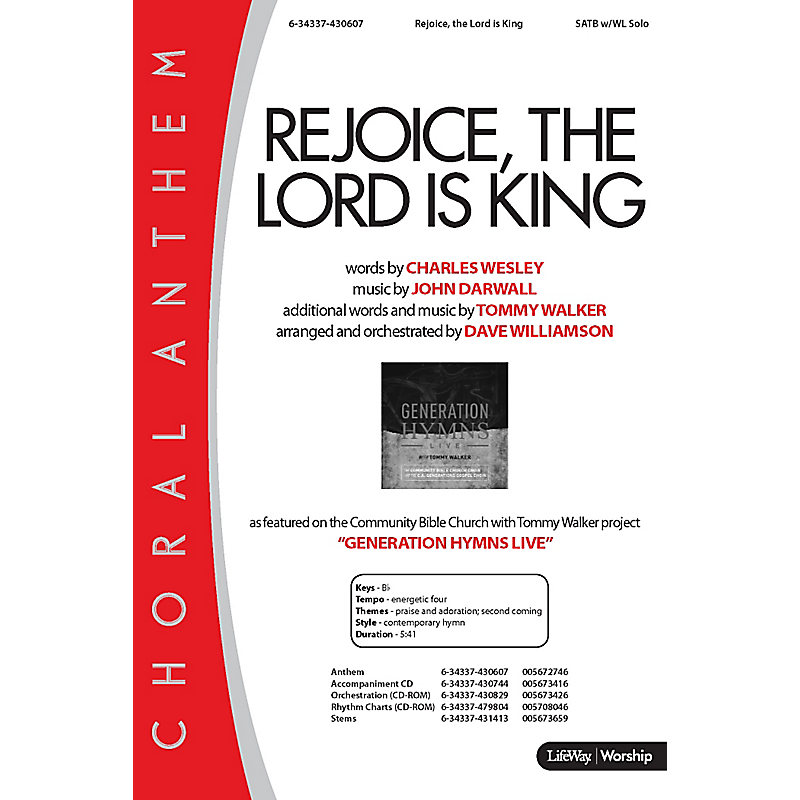 Rejoice the Lord Is King - Rhythm Charts CD-ROM