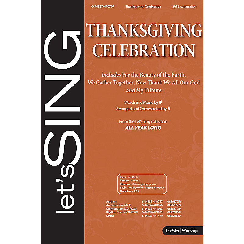 Thanksgiving Celebration - Rhythm Charts CD-ROM