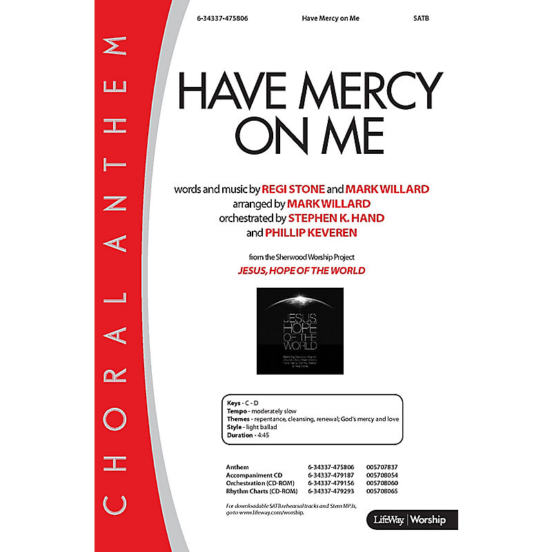 Have Mercy On Me - Orchestration CD-ROM