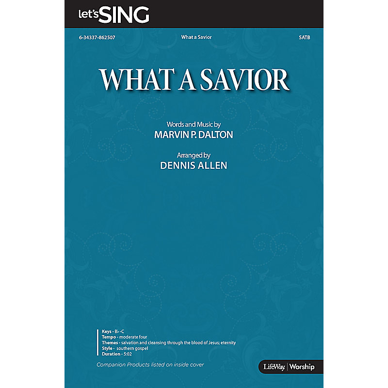 What a Savior - Downloadable Tenor Rehearsal Track