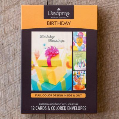 Boxed Birthday Cards Assortment Card Design Template