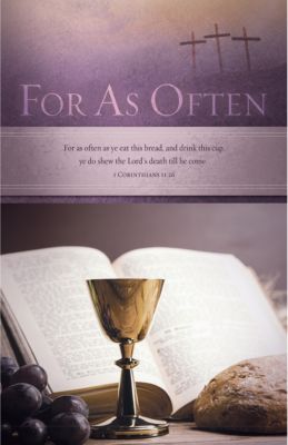 For As Often - Bulletin (Pkg 100) Communion - Lifeway