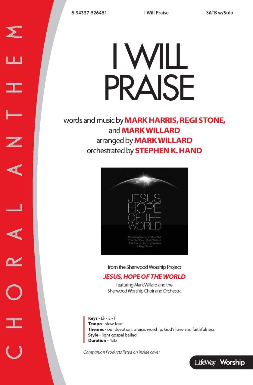 I Will Praise - Downloadable Rhythm Charts | Lifeway