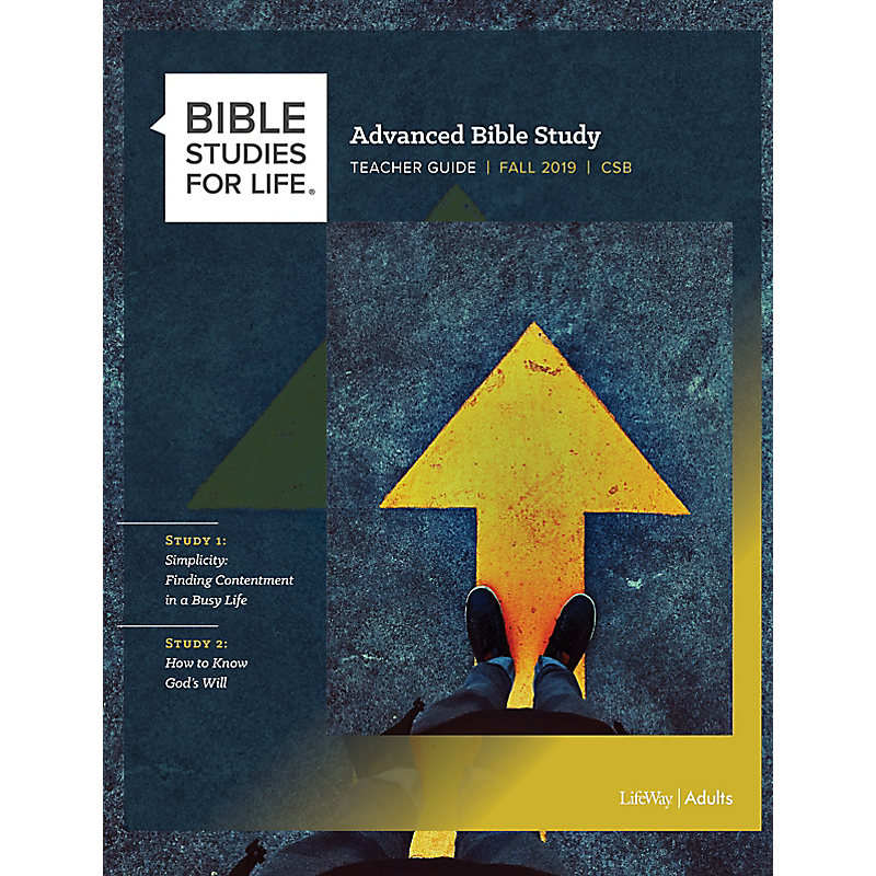 Bible Studies for Life: Advanced Bible Study Teacher Guide - Fall 2019