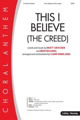 This I Believe (The Creed) - Downloadable Lyric File | Lifeway