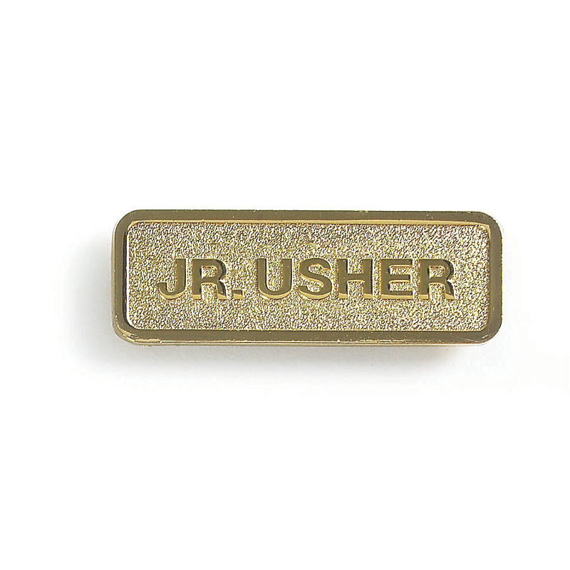 Brass Jr Usher Badge