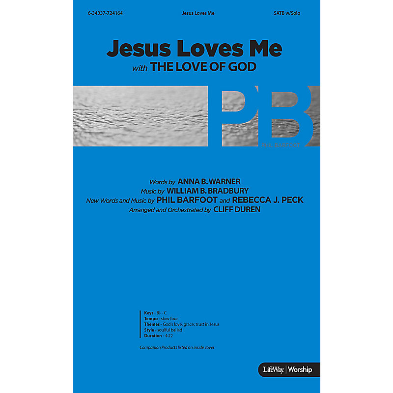 Jesus Loves Me with The Love of God - Anthem Accompaniment CD