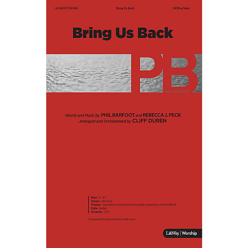 Bring Us Back - Orchestration CD-ROM