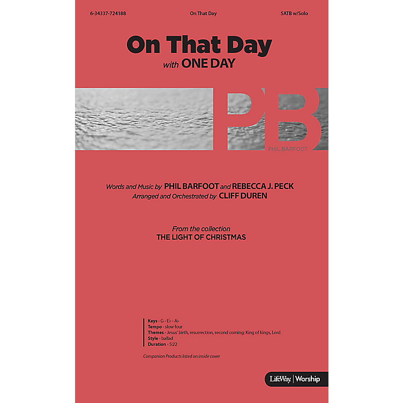 On That Day with One Day - Orchestration CD-ROM