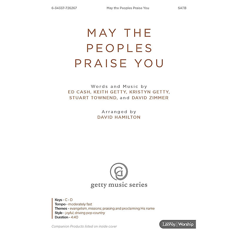 May the Peoples Praise You - Rhythm Charts CD-ROM
