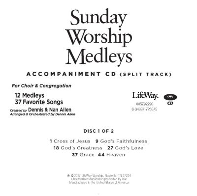 Sunday Worship Medleys - Accompaniment CD | Lifeway