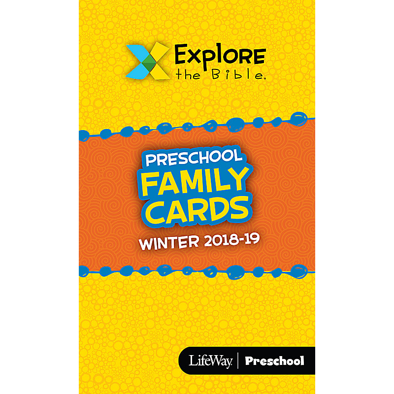 Explore the Bible: Preschool Family Cards Winter 2019