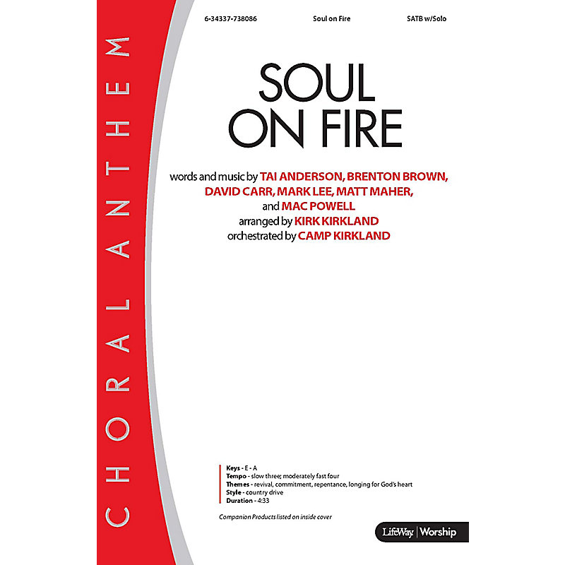 Soul on Fire - Downloadable Lyric File