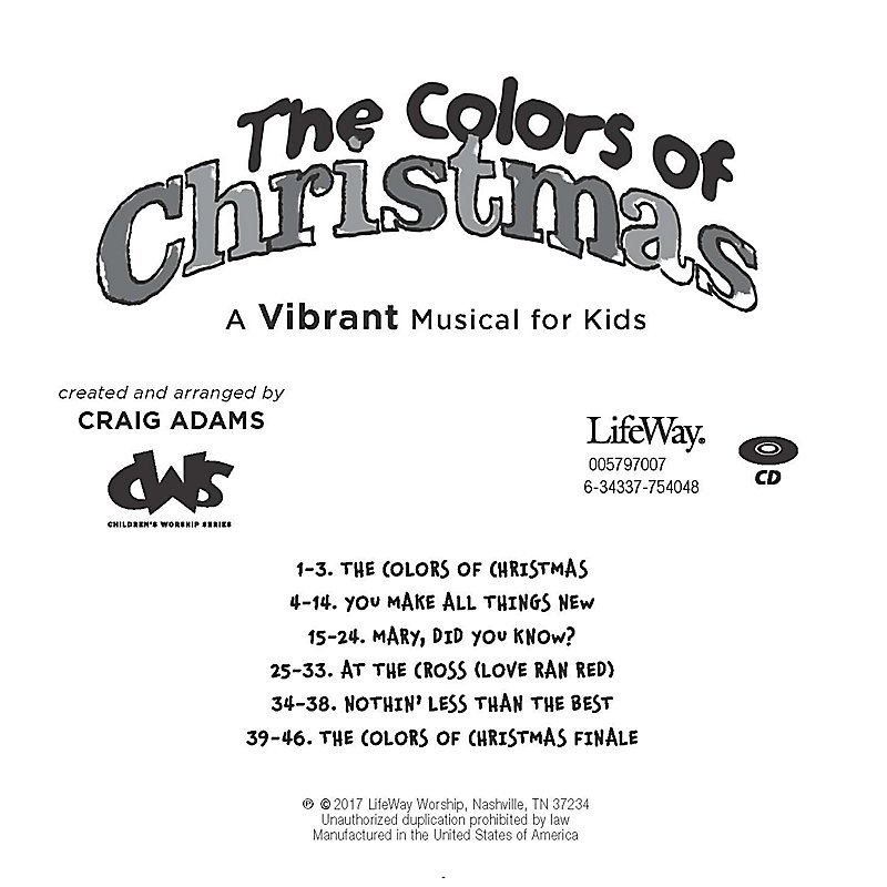 The Colors of Christmas - Accompaniment CD