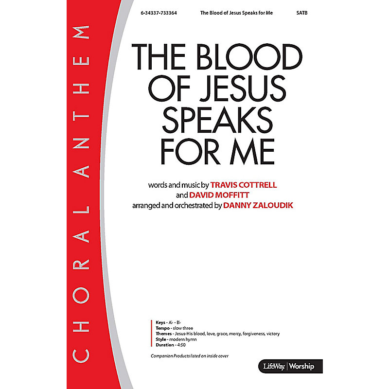 The Blood of Jesus Speaks for Me - Downloadable Anthem (Min. 10)