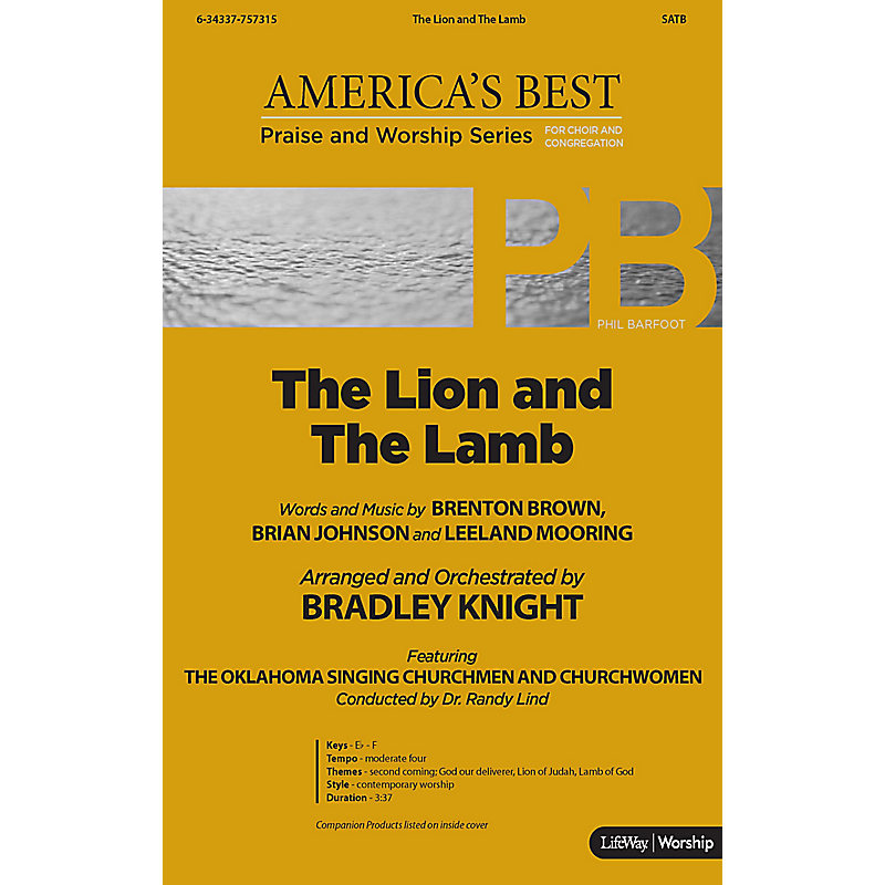 The Lion and the Lamb - Anthem Accompaniment CD