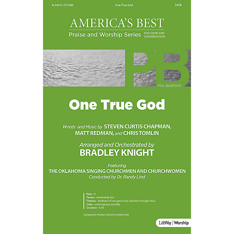 One True God - Anthem Accompaniment CD