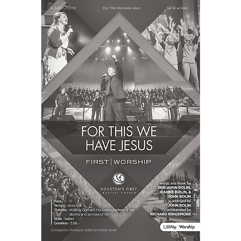 For This We Have Jesus - Anthem Accompaniment CD