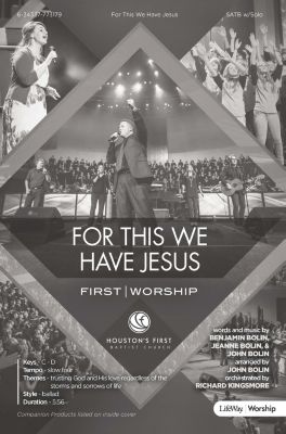 For This We Have Jesus - Downloadable Listening Track