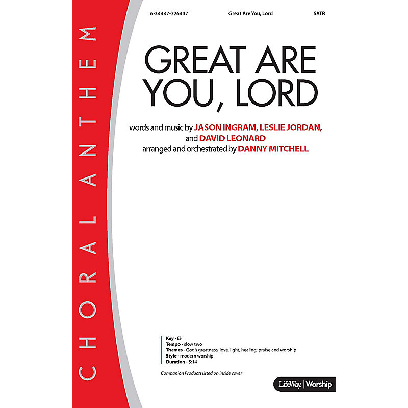 Great Are You, Lord - Downloadable Anthem (Min. 10)