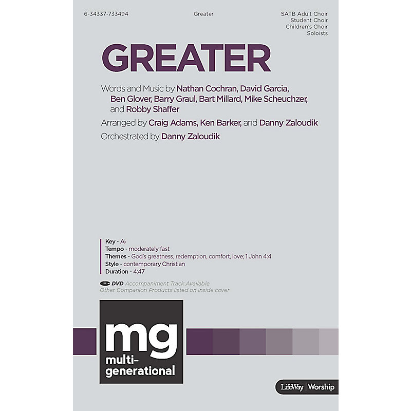 Greater - Downloadable Anthem (Min. 10)
